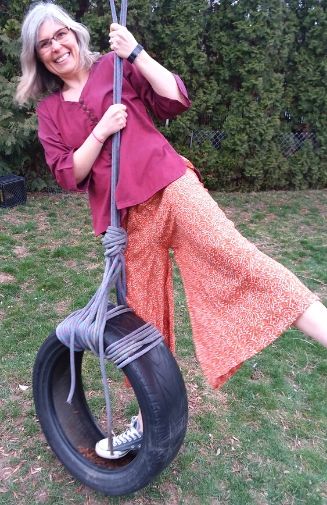 recycled silk pants women's fair trade nepal