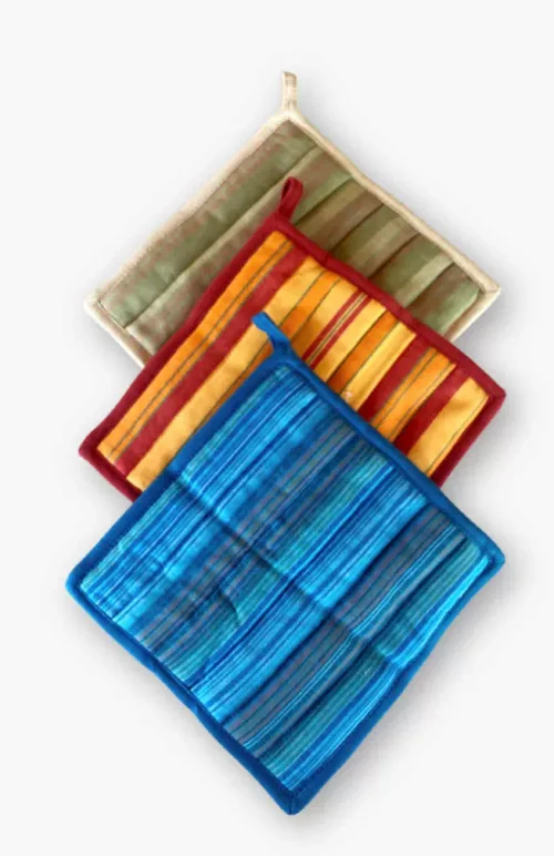 cotton potholder, fair trade Nepal