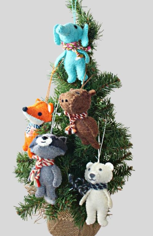 felt ornament fair trade nepal