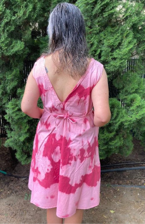 sun bleached tie dye dress fair trade Nepal