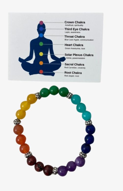 assorted stone chakra bracelet from Nepal