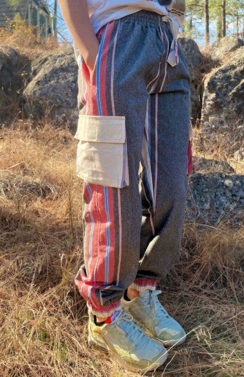 cotton pants striped, fair trade Nepal
