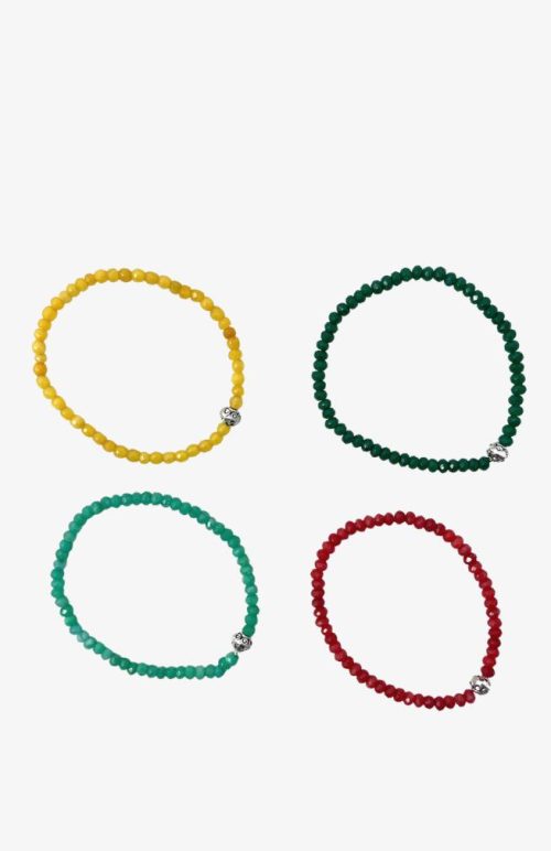 Assorted cut stone bracelet made in Nepal