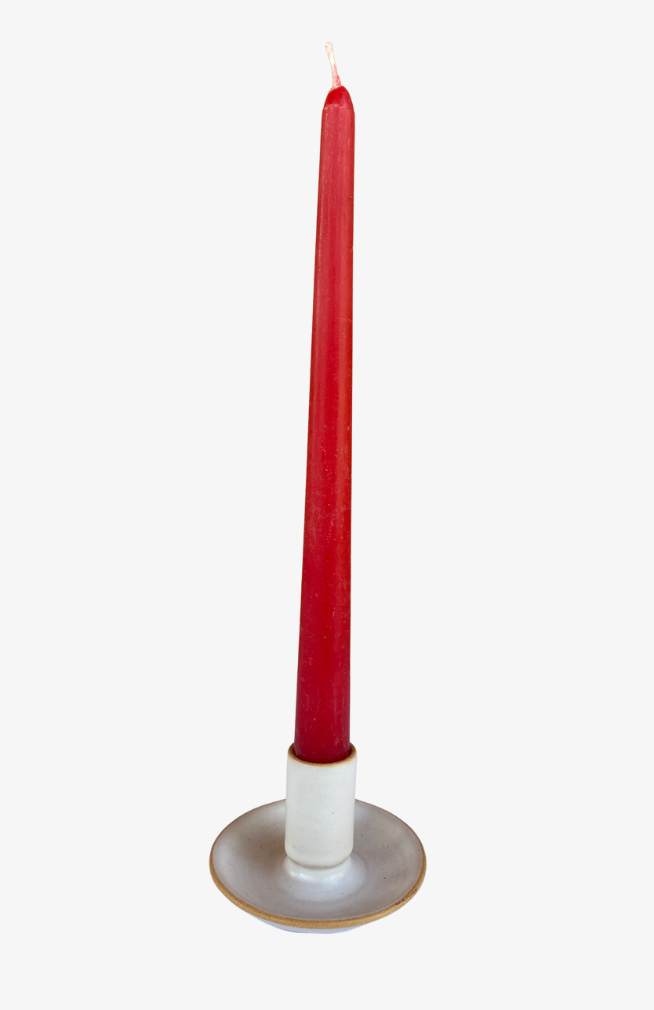 ceramic taper candle holder fair trade Nepal