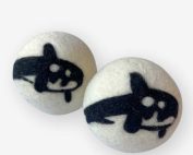 needle felt dryer balls orcas fair trade Nepal