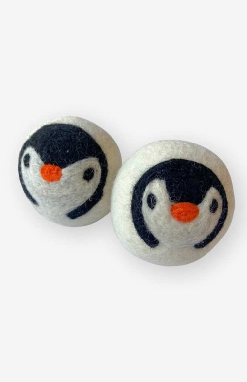 needle felt dryer balls penguin fair trade Nepal