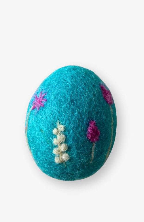 Felt egg Easter colorful fair trade Nepal