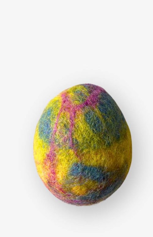 Felt egg Easter colorful fair trade Nepal