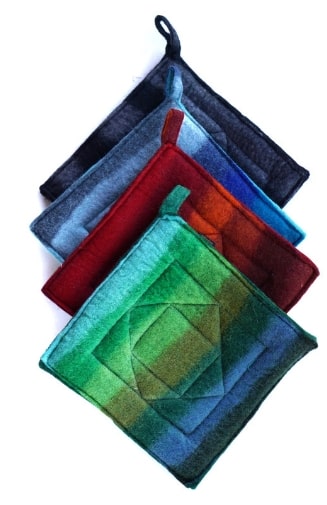 felt potholder fair trade nepal