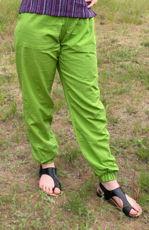 cotton jogger pants, fair trade Nepal