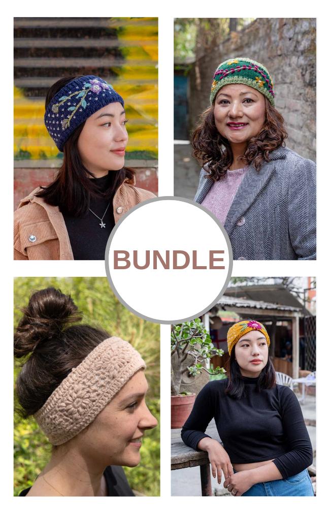 knit headbands Nepal