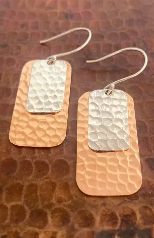 sterling silver earrings, fair trade Nepal
