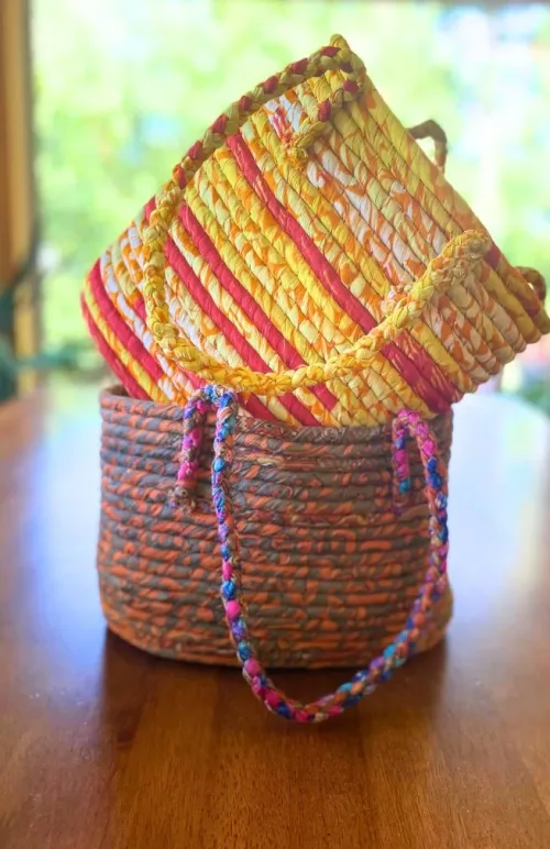 up cycled sari bags