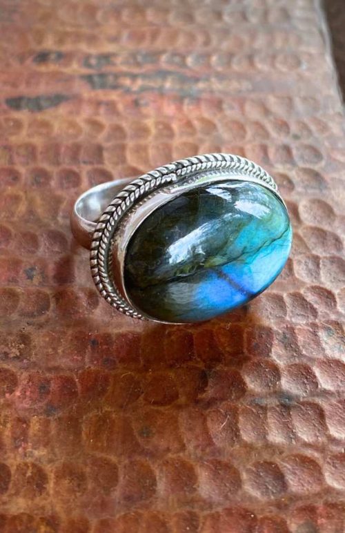 sterling silver ring, fair trade Nepal