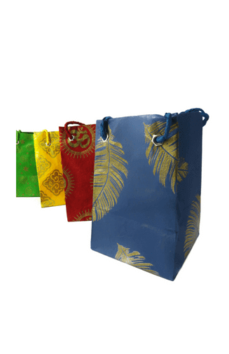 tree free lokta gift bag fair trade nepal