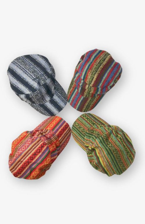 Brushed cotton baseball cap colorful made in Nepal