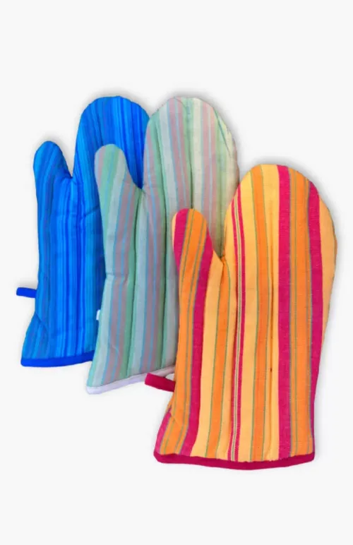 cotton oven mitt, fair trade Nepal