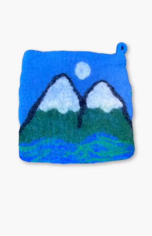felt potholders, fair trade Nepal