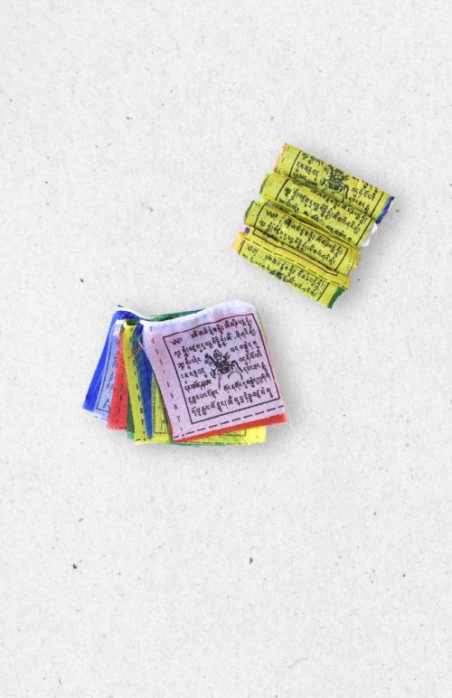 Tiny prayer flags fair trade Nepal