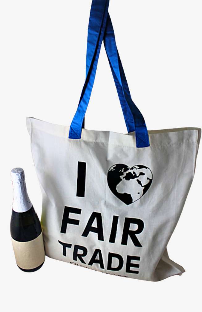 Cotton tote bag, fair trade Nepal