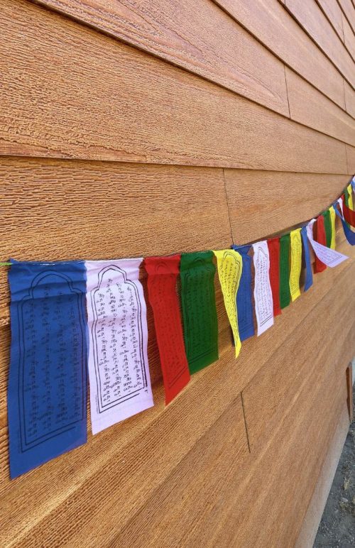 small wind horse Tibetan prayer flags single strand of 25 flags